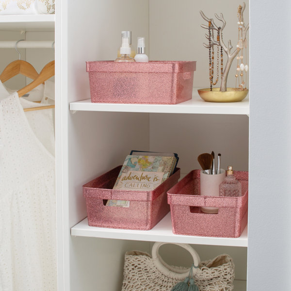 Everly Quinn Plastic 3 Piece Bin Set Wayfair